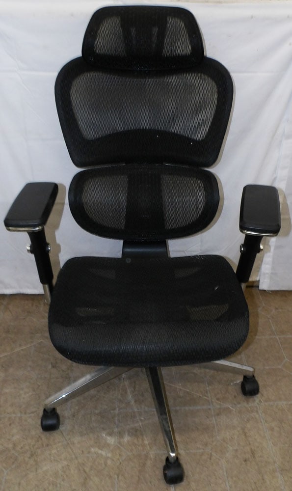 Modern Desk Chair: Modern Desk Chair . 48 1/4" H 25" W 25" D "ALL DESCRIPTIONS AND ANY CONDITION STATEMENT GIVEN BY LANGSTON AUCTION GALLERY ARE STRICTLY OPINIONS AND LANGSTON'S SHALL HAVE NO RESPONSIBILITY FOR ERRORS