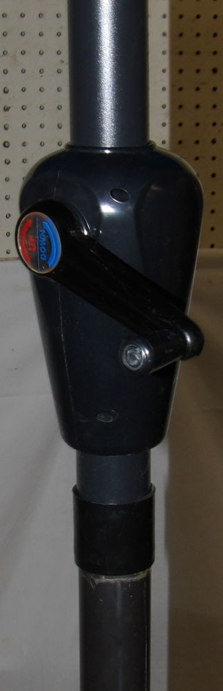 Large Umbrella with Painted Cast Iron Base - 4