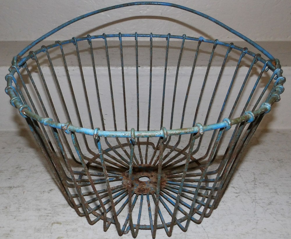 Antique Painted Wire Basket (1 of 4)