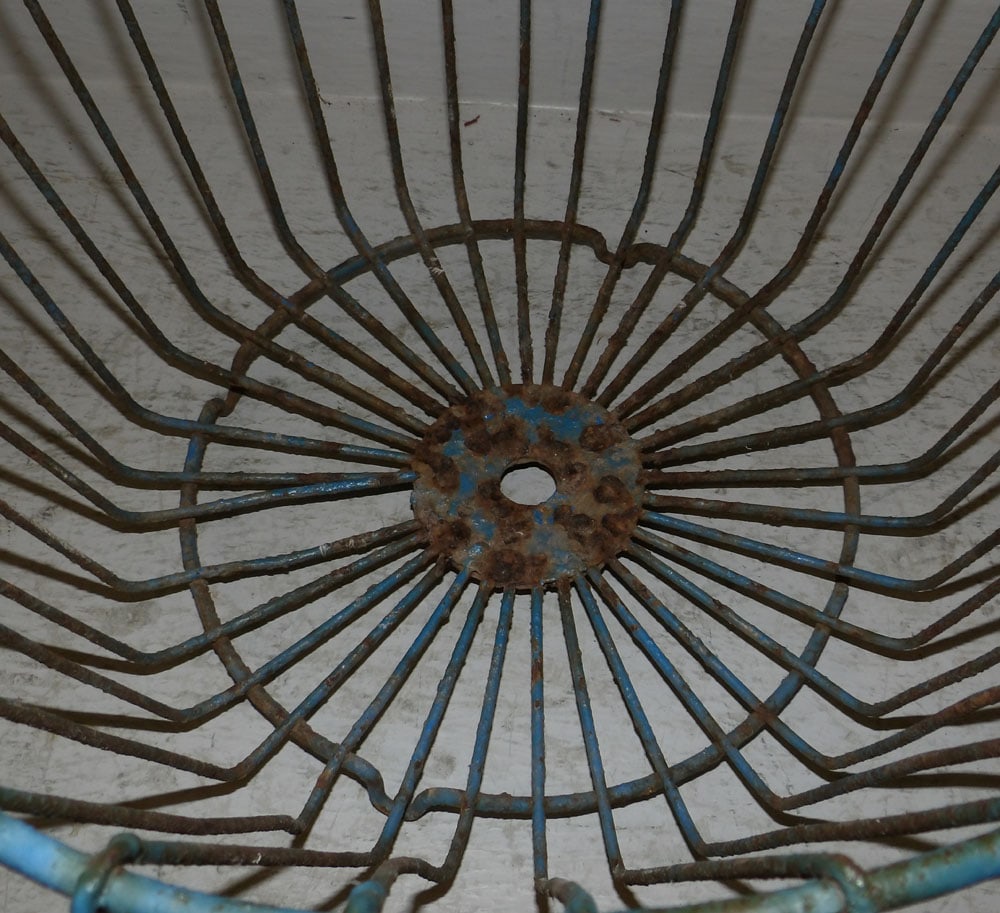 Antique Painted Wire Basket - 3