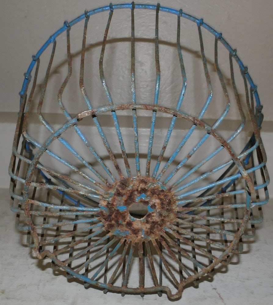 Antique Painted Wire Basket - 4