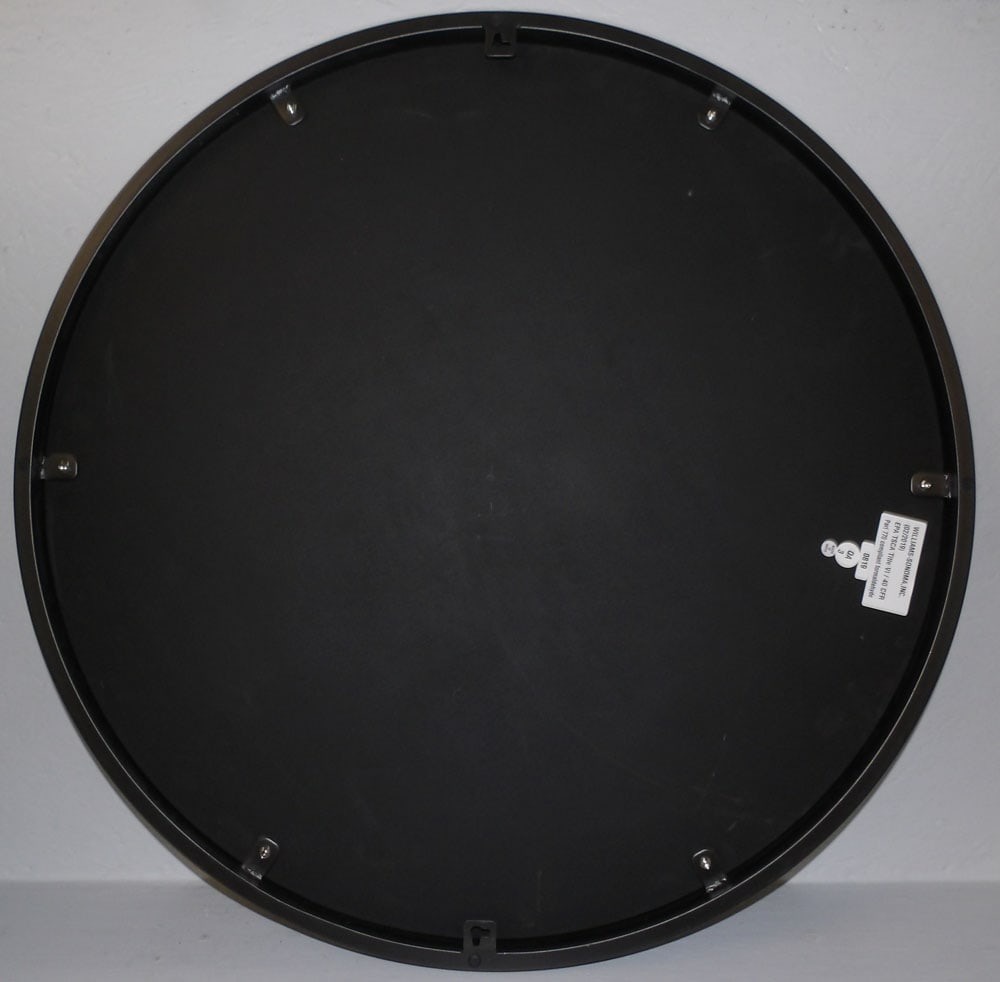 Modern Round Painted Metal Frame Mirror - 4