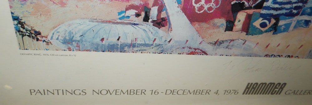 Framed Poster Pencil Signed - 2