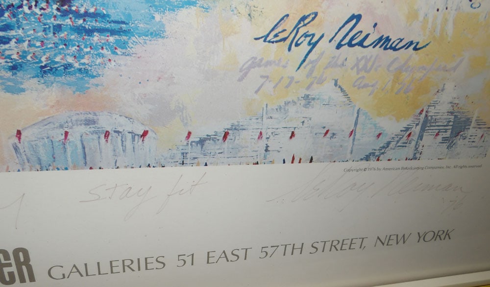 Framed Poster Pencil Signed - 3