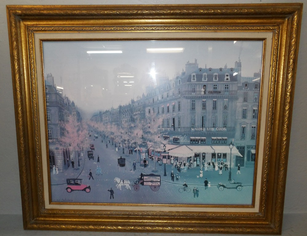 Framed Print: Framed Print. 30" x 36" "ALL DESCRIPTIONS AND ANY CONDITION STATEMENT GIVEN BY LANGSTON AUCTION GALLERY ARE STRICTLY OPINIONS AND LANGSTON'S SHALL HAVE NO RESPONSIBILITY FOR ERRORS OR OMISSIONS. THE