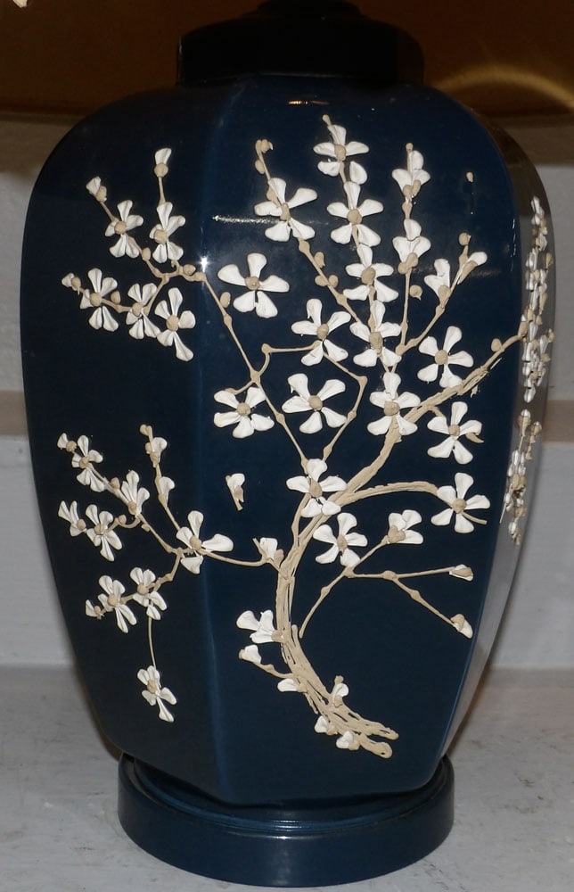 Painted Porcelain Lamp - 2