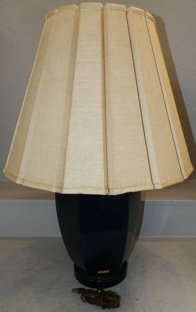 Painted Porcelain Lamp - 5