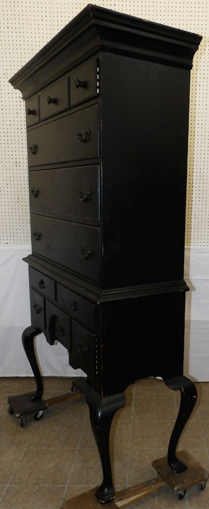 Distress Painted Highboy - 3