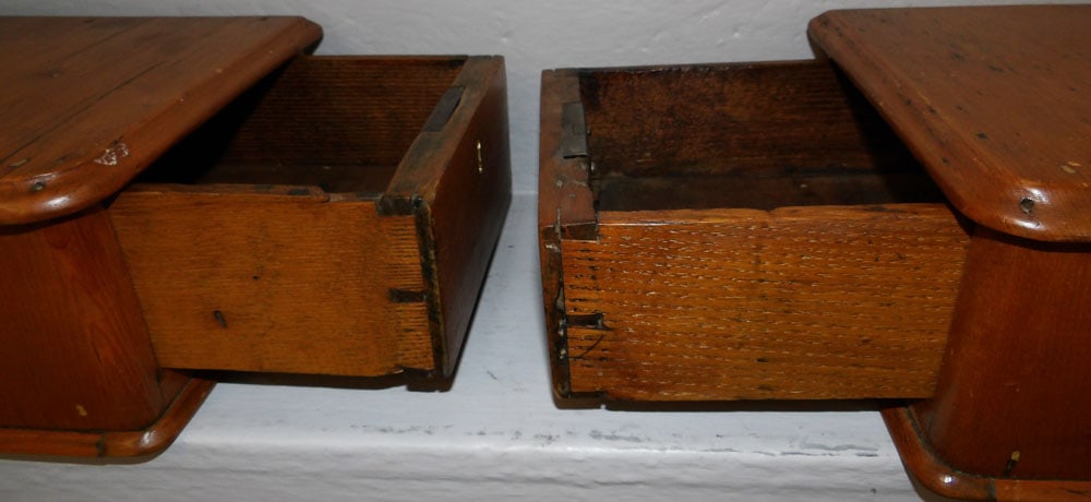 Pair of Antique Pine Boxes - 4