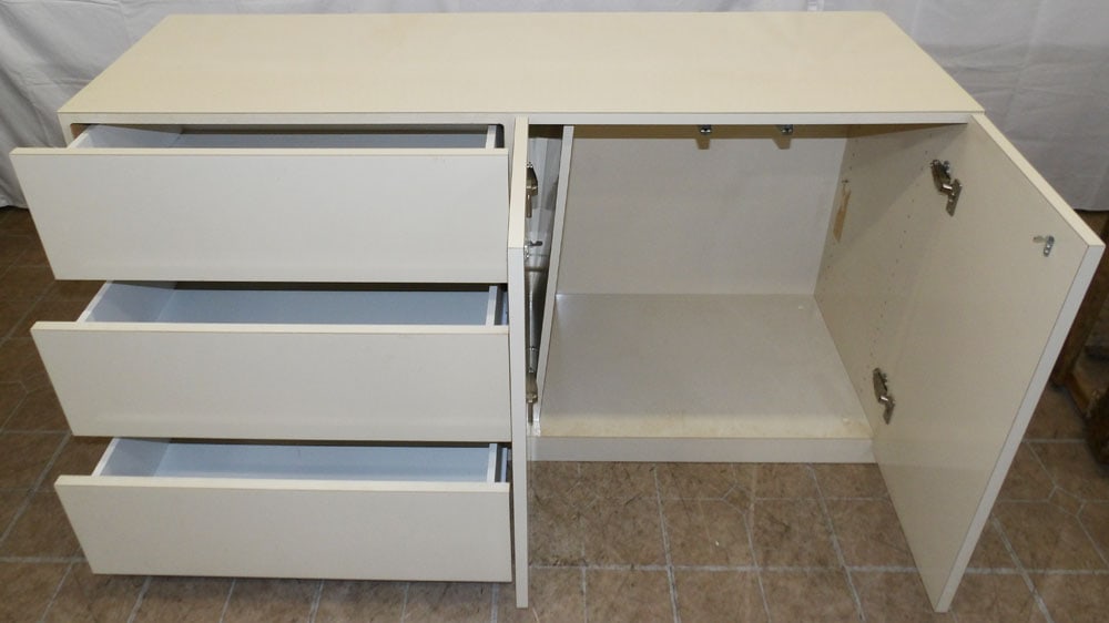 Modern Three Drawer Two Door Cabinet - 3