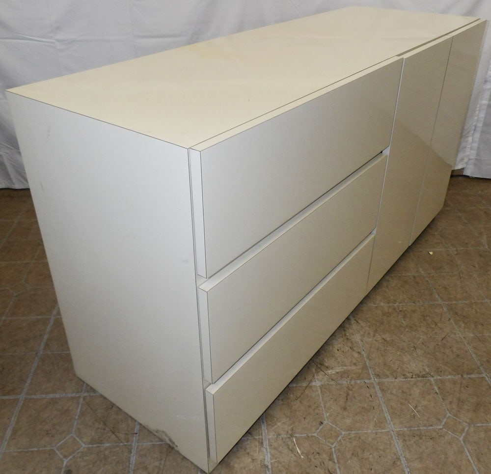Modern Three Drawer Two Door Cabinet - 5