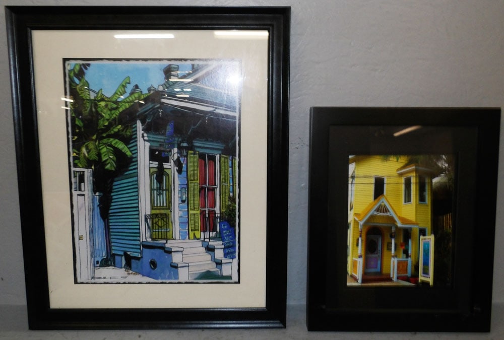 Two Framed Prints: Two Framed Prints . Up to 22 1/2" x 18 3/4" "ALL DESCRIPTIONS AND ANY CONDITION STATEMENT GIVEN BY LANGSTON AUCTION GALLERY ARE STRICTLY OPINIONS AND LANGSTON'S SHALL HAVE NO RESPONSIBILITY FOR