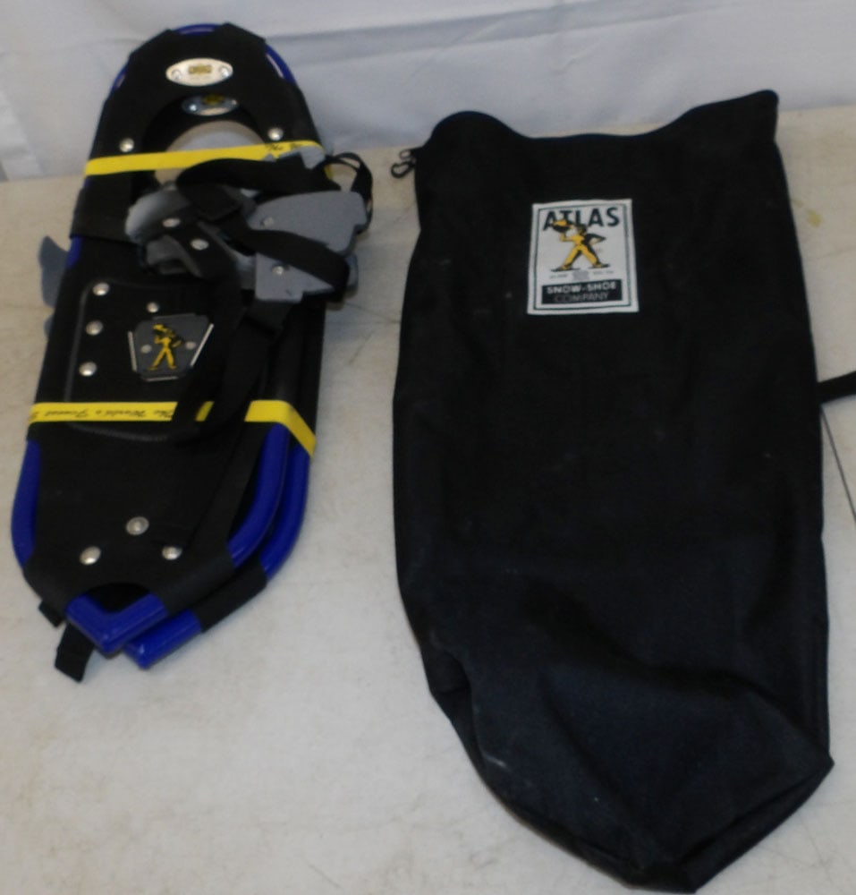 Pair of Atlas Snow Shoes in Original Pouch: Pair of Atlas Snow Shoes in Original Pouch . 22" x 11" "ALL DESCRIPTIONS AND ANY CONDITION STATEMENT GIVEN BY LANGSTON AUCTION GALLERY ARE STRICTLY OPINIONS AND LANGSTON'S SHALL HAVE NO
