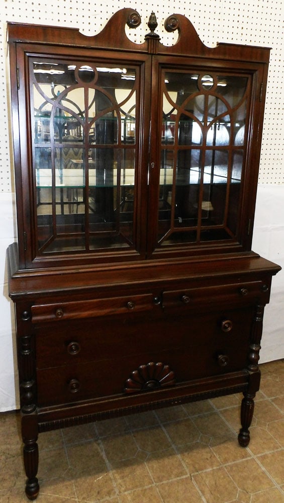 Mahogany Glass Door China Cabinet by Tomlinson (1 of 9)