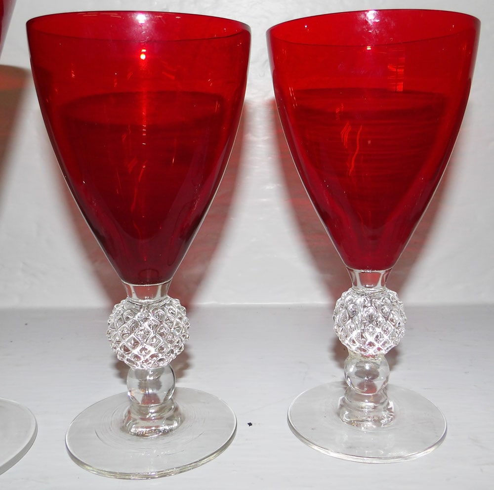 Lot of Ruby Glasses - 2