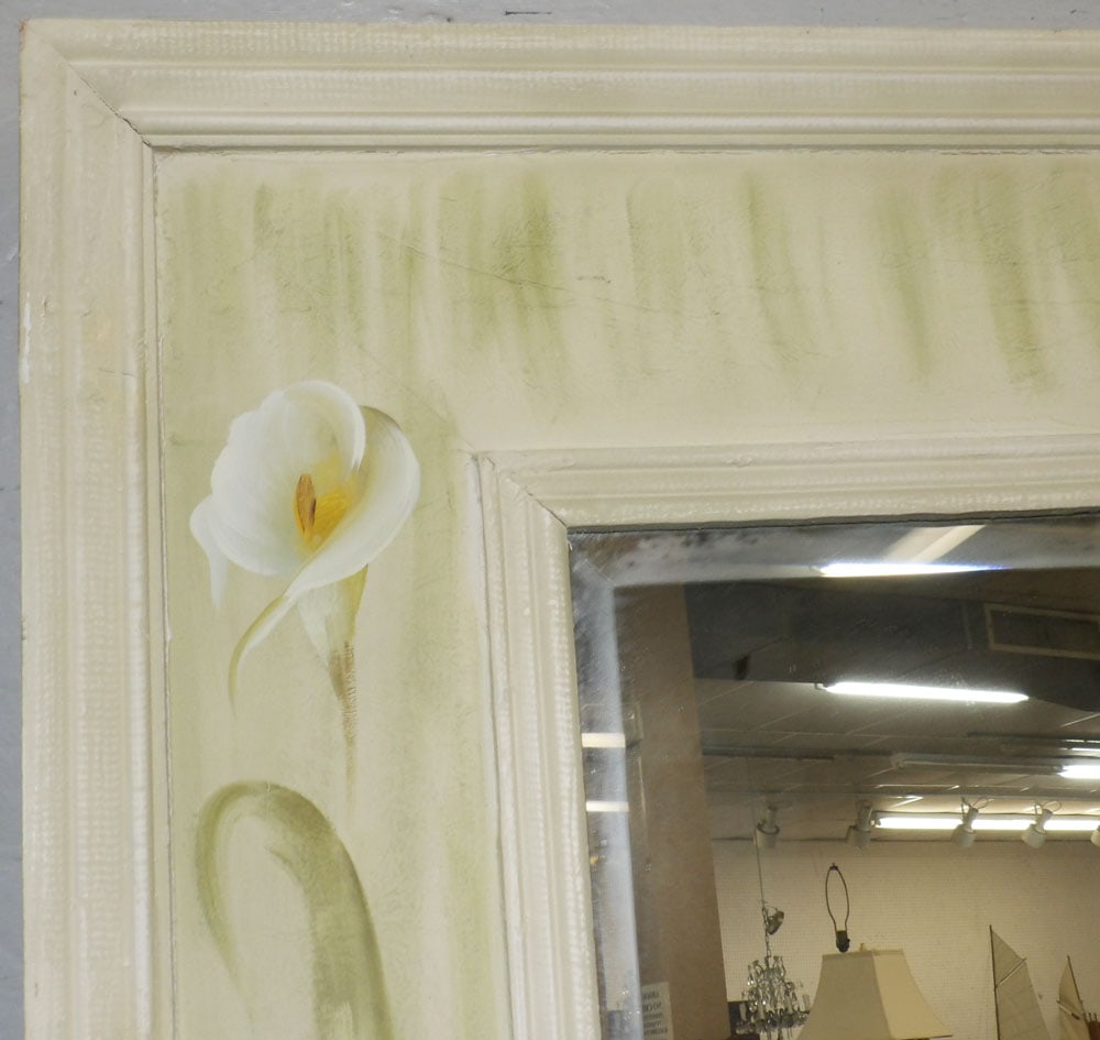 Painted Wood Frame Mirror - 2