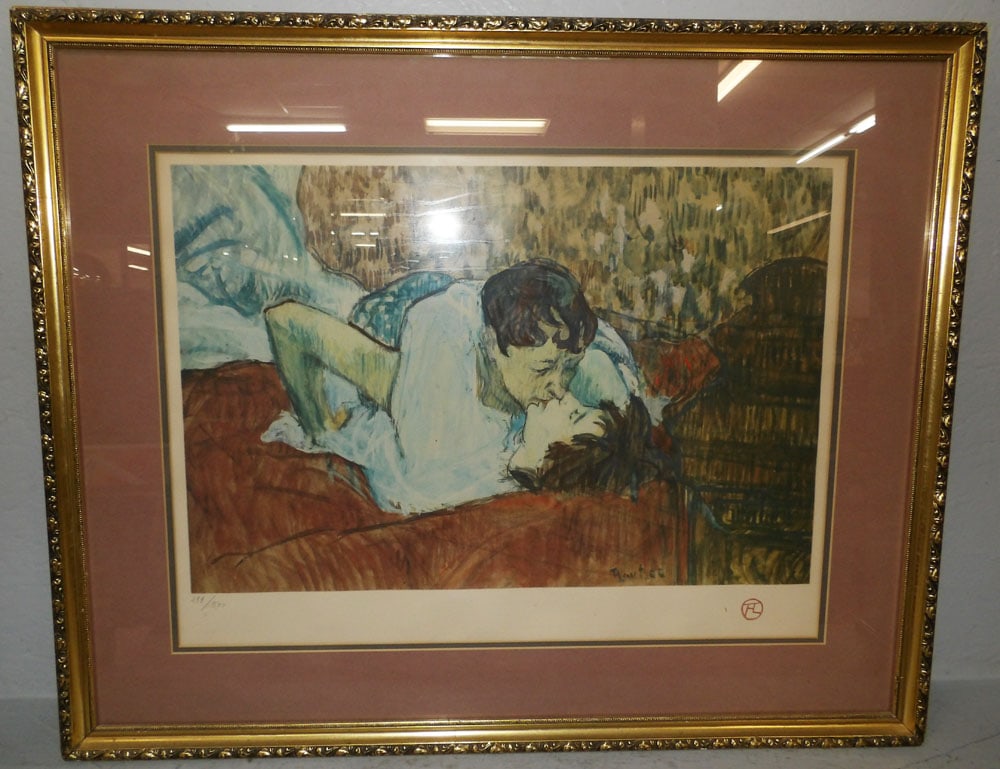 Framed Print Pencil Signed: Framed Print Pencil Signed . 25" x 30 3/4" "ALL DESCRIPTIONS AND ANY CONDITION STATEMENT GIVEN BY LANGSTON AUCTION GALLERY ARE STRICTLY OPINIONS AND LANGSTON'S SHALL HAVE NO RESPONSIBILITY FOR ERRORS