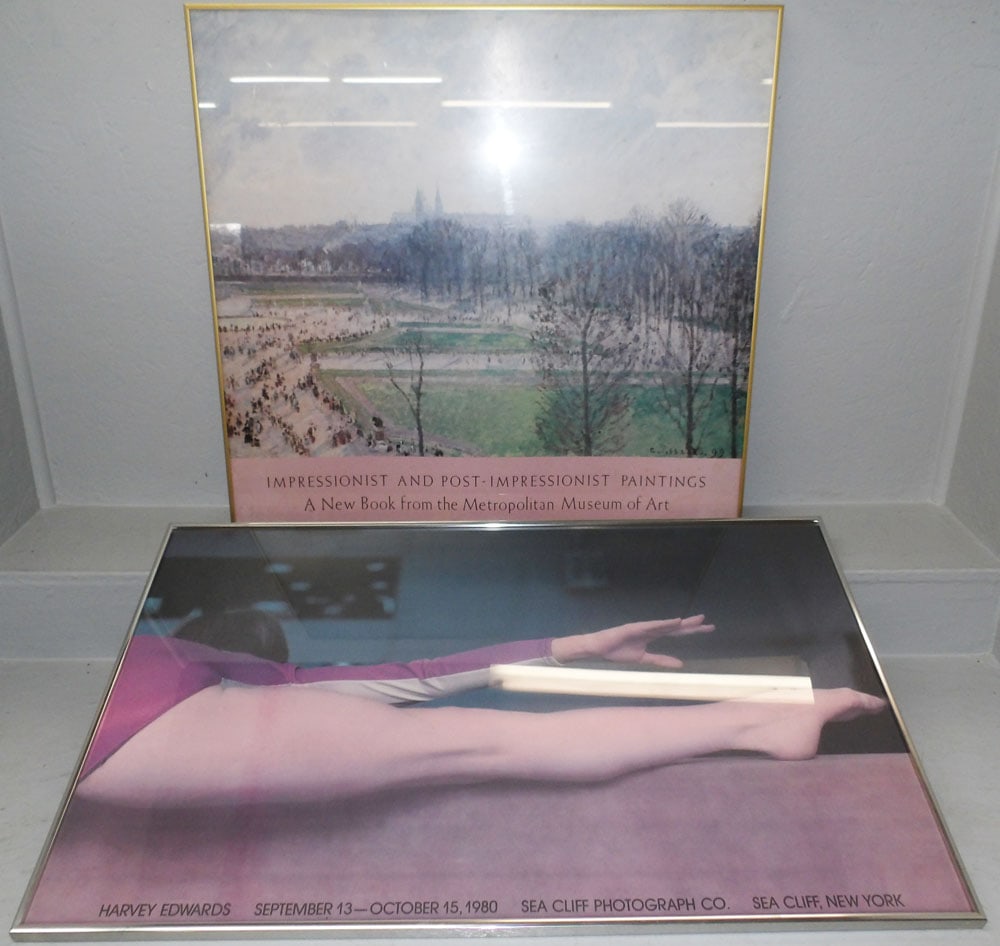Two Framed Posters: Two Framed Posters. Up to 24 1/4" x 39" "ALL DESCRIPTIONS AND ANY CONDITION STATEMENT GIVEN BY LANGSTON AUCTION GALLERY ARE STRICTLY OPINIONS AND LANGSTON'S SHALL HAVE NO RESPONSIBILITY FOR ERRORS OR