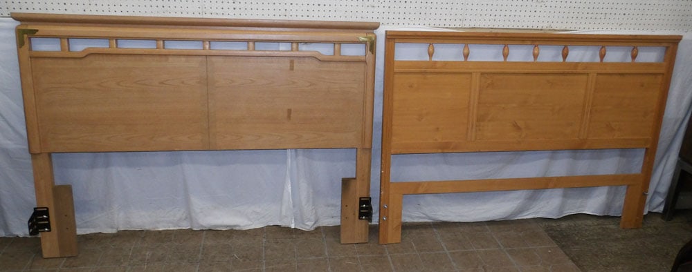 Two Full Size Headboards: Two Full Size Headboards. Up to 44" x 62" "ALL DESCRIPTIONS AND ANY CONDITION STATEMENT GIVEN BY LANGSTON AUCTION GALLERY ARE STRICTLY OPINIONS AND LANGSTON'S SHALL HAVE NO RESPONSIBILITY FOR ERRORS