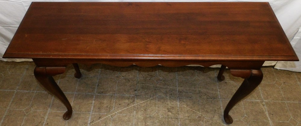 Cherry Queen Anne Style Sofa Table - 2