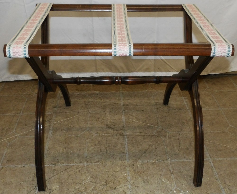Mahogany Luggage Rack (1 of 3)