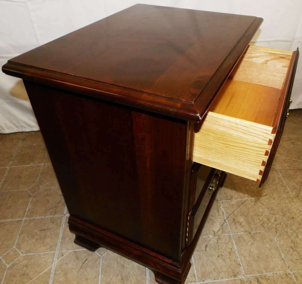 Cherry Three Drawer Night Stand - 3