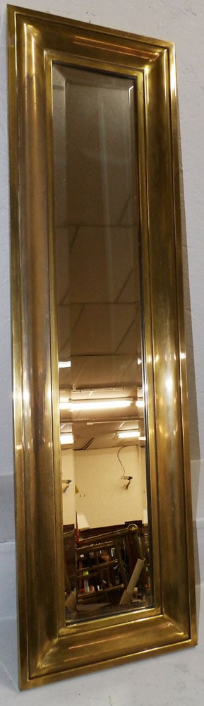 Brass Framed Bevel Edge Mirror (1 of 4)