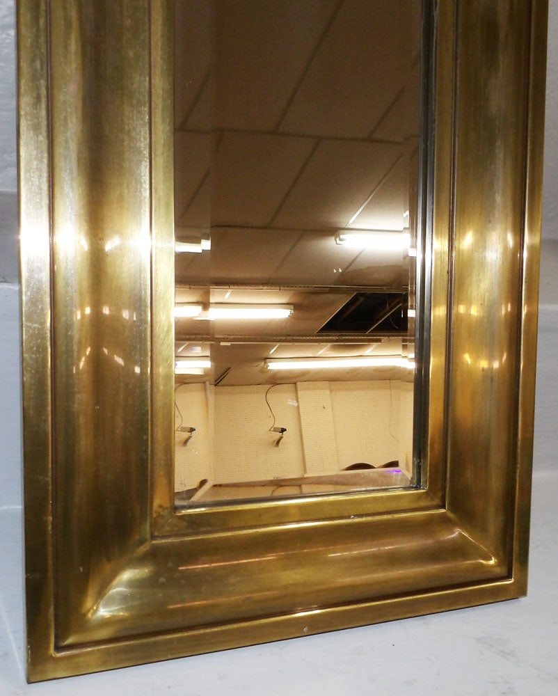 Brass Framed Bevel Edge Mirror - 2