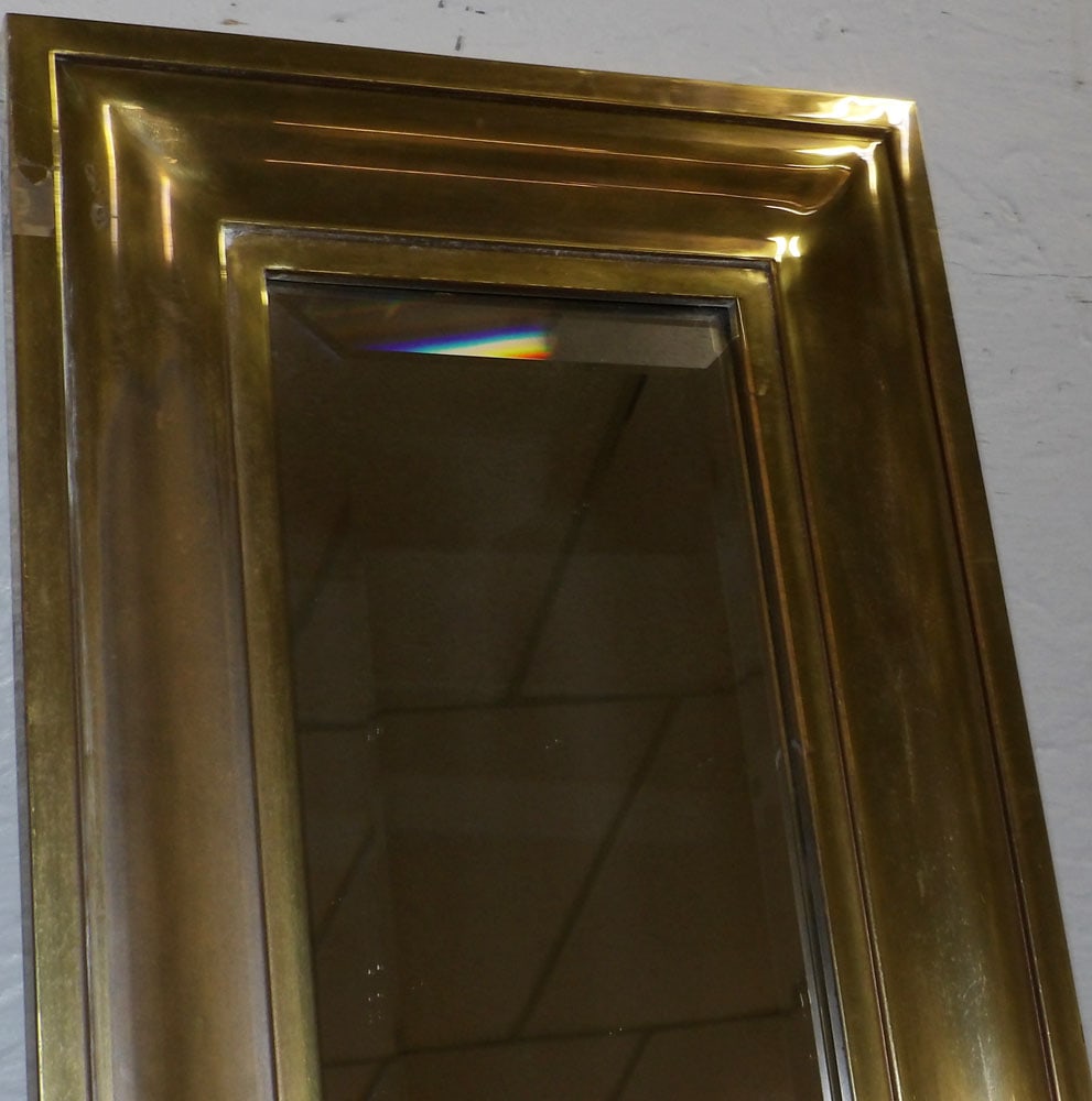 Brass Framed Bevel Edge Mirror - 3
