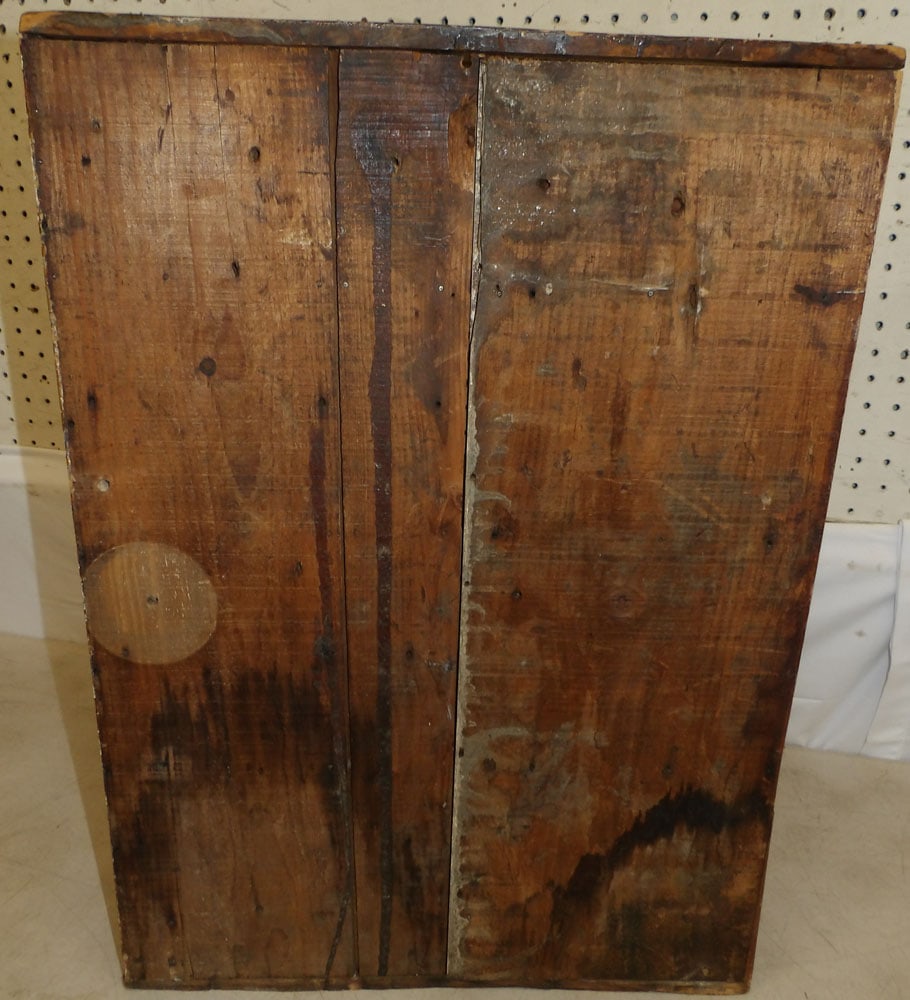 Antique Pine Hanging Open Wall Shelf - 4