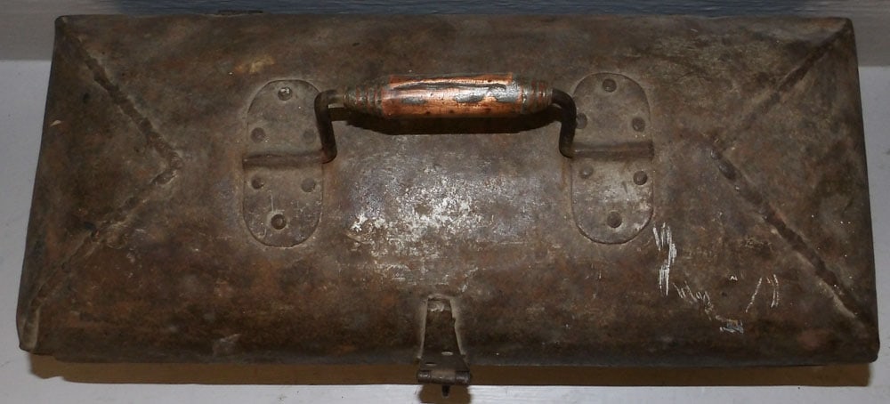 Antique Metal Tool Box - 2