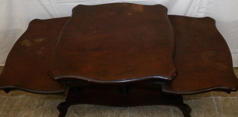 Mahogany Three Tier Table - 2