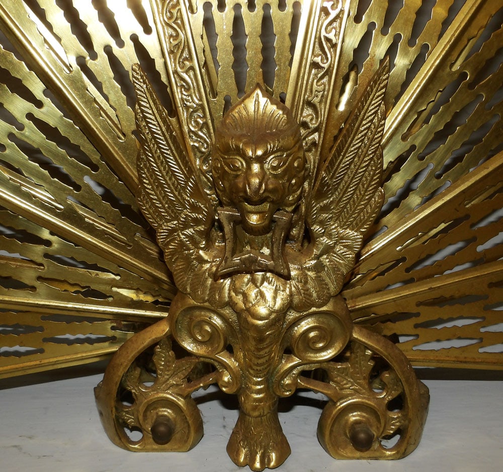 Brass Fireplace Screen - 2