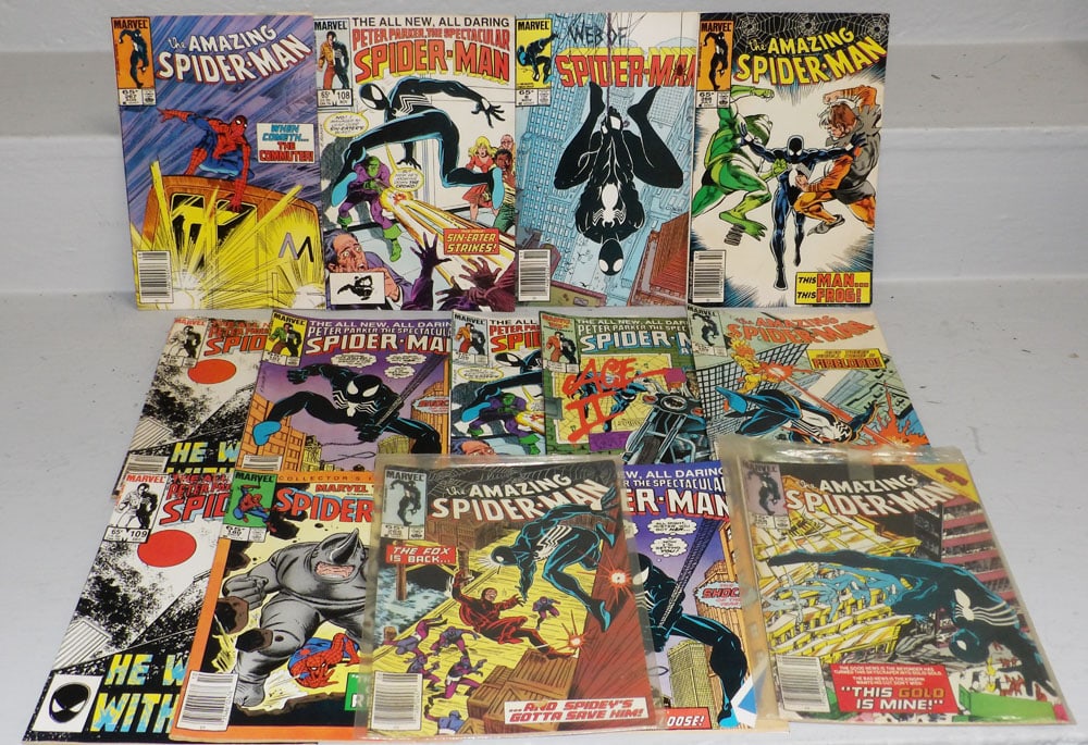 Fourteen 1980's Marvel's Amazing Spiderman & Spiderman Comic Books (1 of 7)