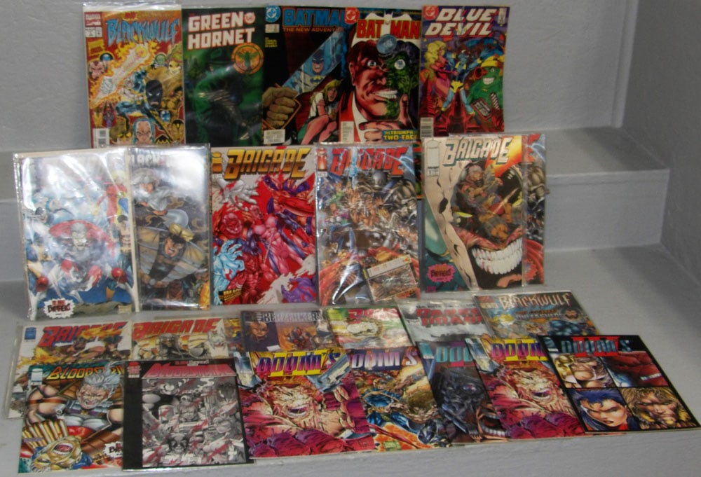 Over Thirty 1980's-1990's DC Batman, Judge Dredd, Brigade, & Doom Comic Books (1 of 15)