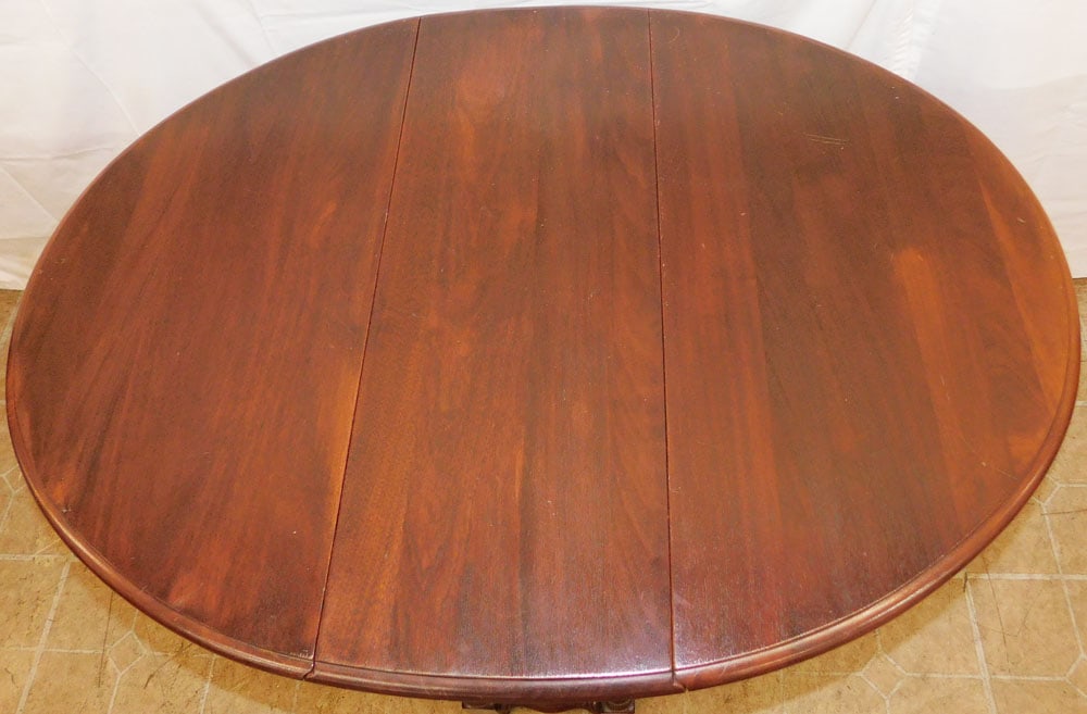 Antique Walnut Gate Leg Table - 5