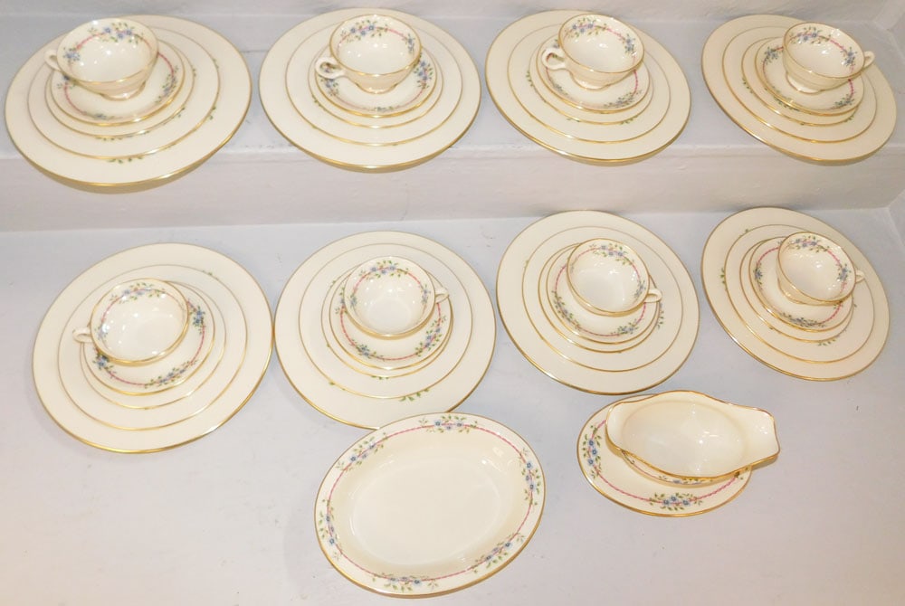 Forty Seven Pieces of Lenox China "Belvidere" (1 of 4)