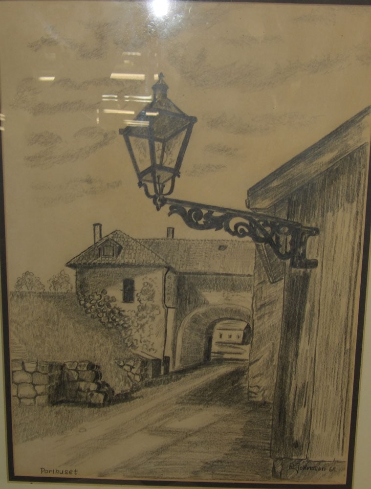 Framed Drawing & Framed Etching - 2