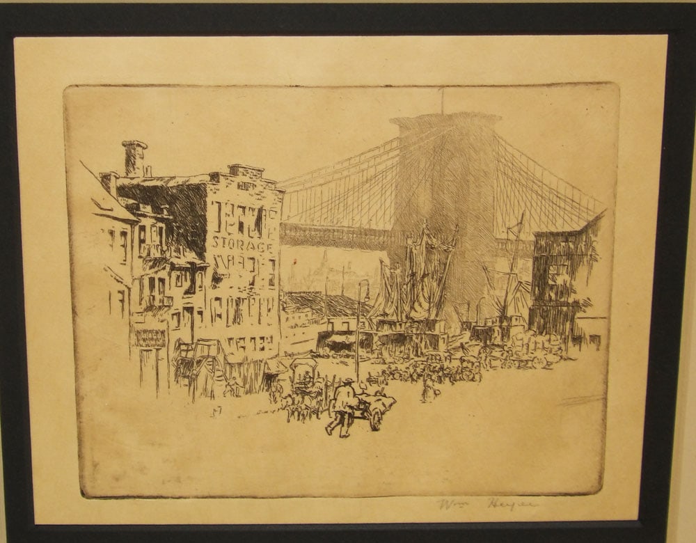 Framed Drawing & Framed Etching - 3