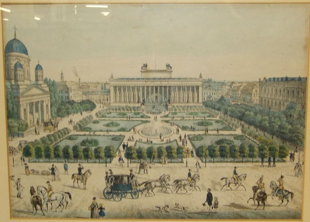 Two Framed Hand Colored Engravings - 2