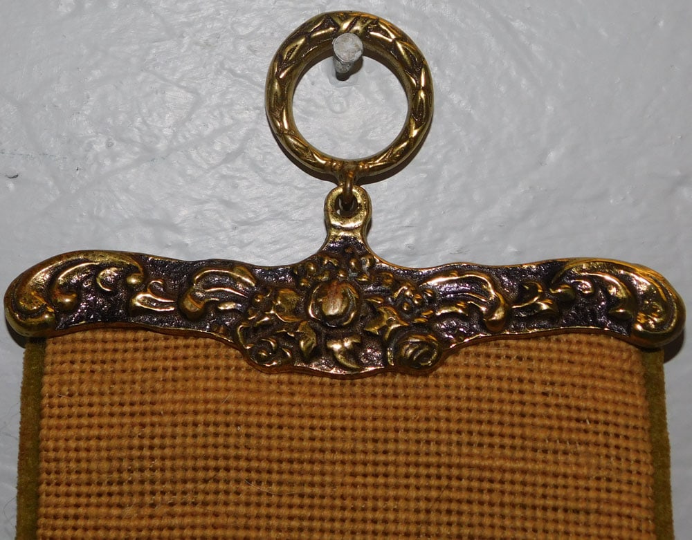Brass & Needlepoint Bell Pull - 2