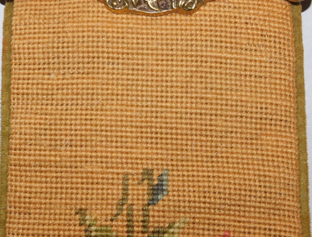 Brass & Needlepoint Bell Pull - 3
