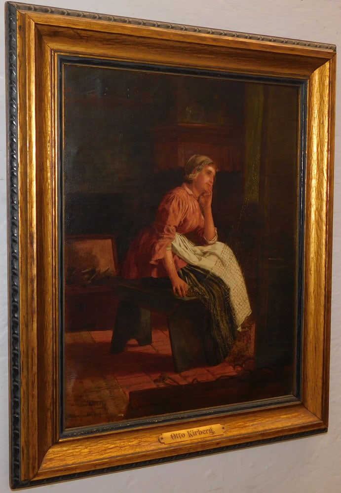 Antique Framed Oil on Canvas Artist Signed: Antique Framed Oil on Canvas Artist Signed . 17 1/2" x 14 1/4" ALL DESCRIPTIONS AND ANY CONDITION STATEMENT GIVEN BY LANGSTON AUCTION GALLERY ARE STRICTLY OPINIONS AND LANGSTON'S SHALL HAVE NO RESPONS