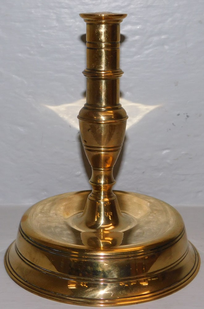 Brass Bell Bottom Candlestick - 3