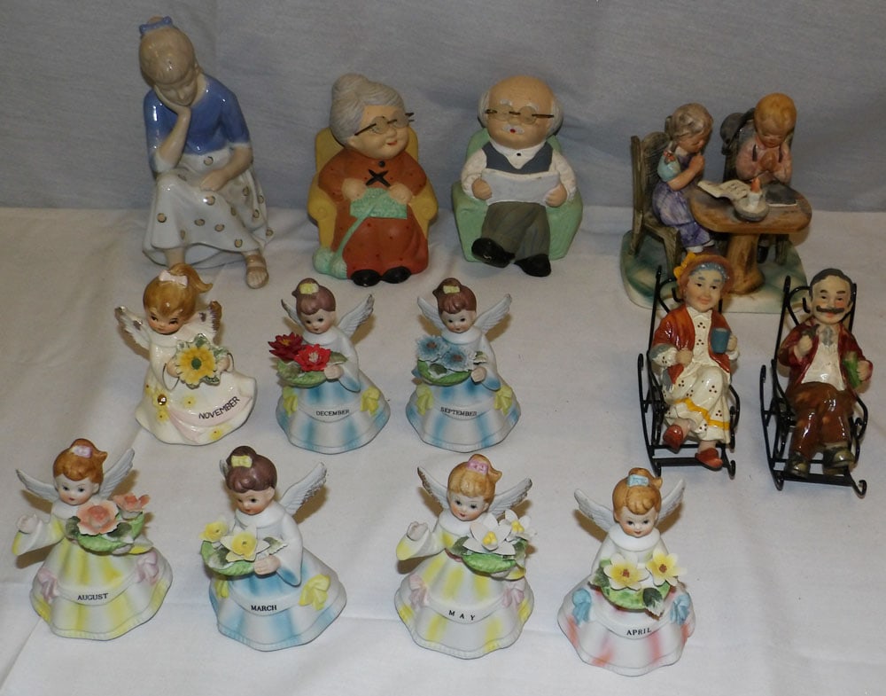 Lot of Porcelain & Ceramic Figurines (1 of 8)