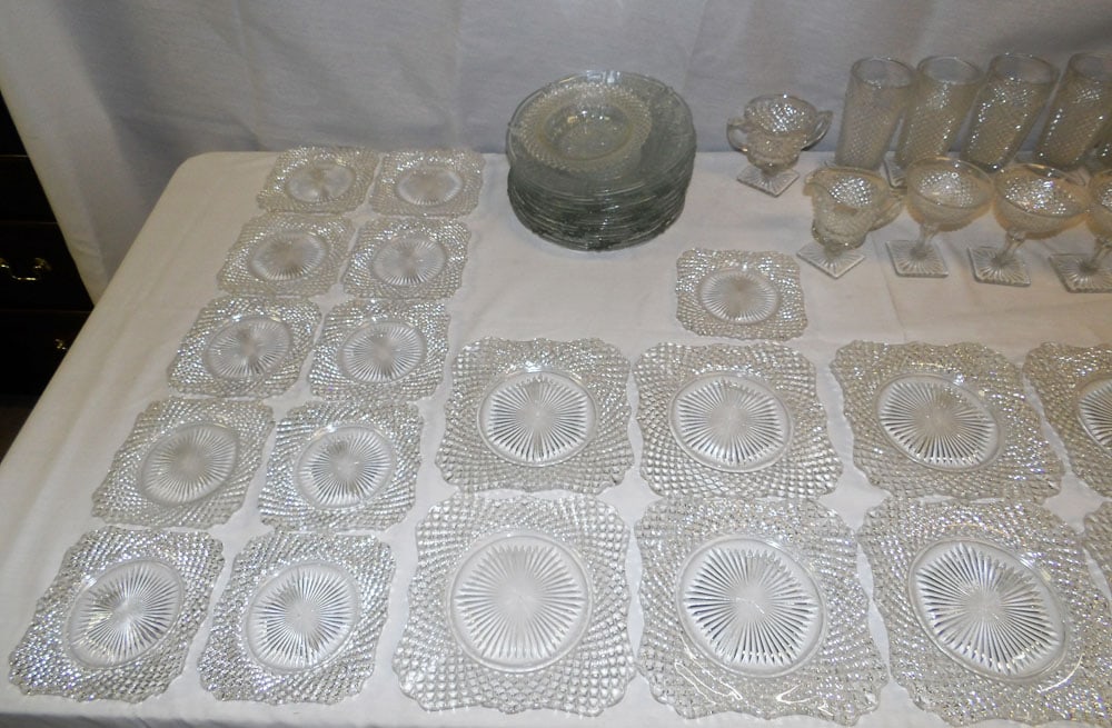Lot of Westmoreland Clear English Hobnail Glass (1 of 4)