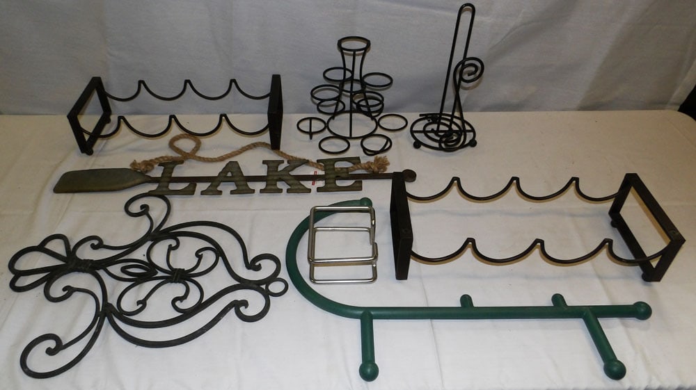 Lot of Metal Stands: Lot of Metal Stands . 4 1/2" H 17 1/2" W "ALL DESCRIPTIONS AND ANY CONDITION STATEMENT GIVEN BY LANGSTON AUCTION GALLERY ARE STRICTLY OPINIONS AND LANGSTON'S SHALL HAVE NO RESPONSIBILITY FOR ERRORS OR