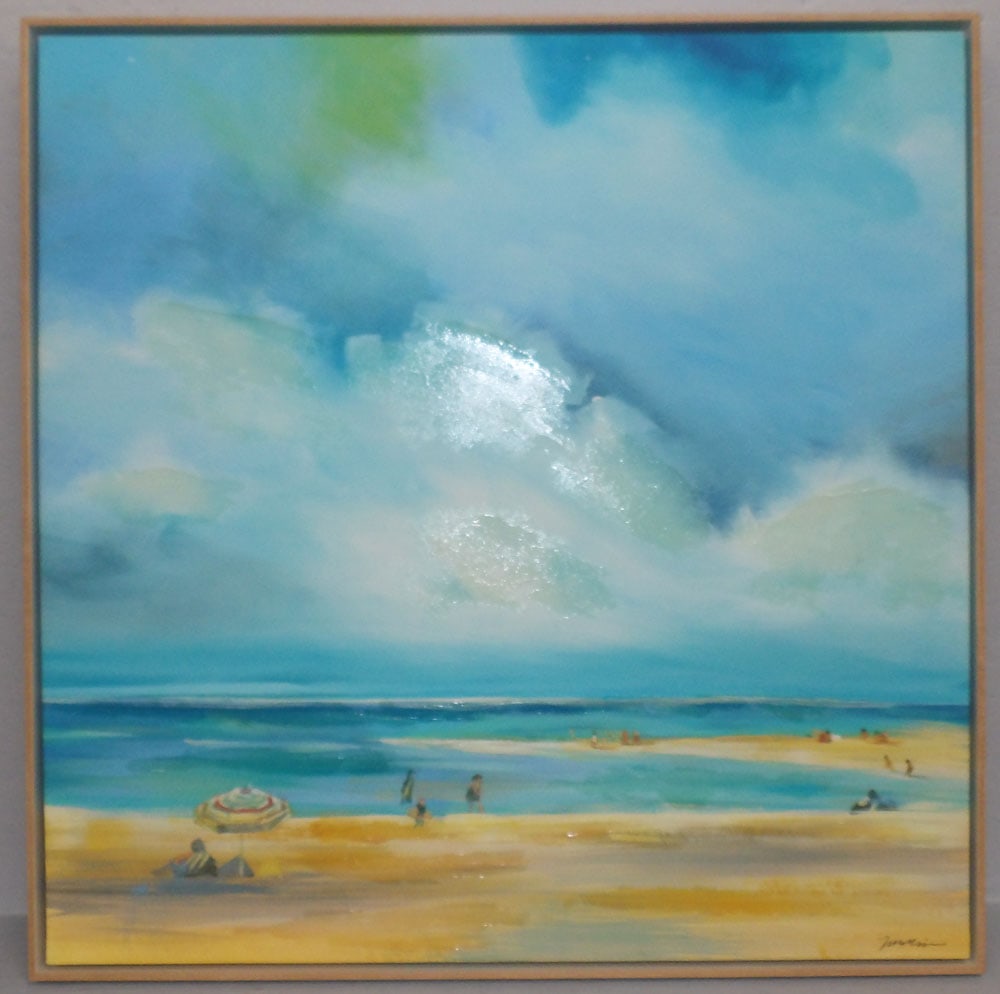 Framed Print on Canvas: Framed Print on Canvas . 28 1/4" x 28" "ALL DESCRIPTIONS AND ANY CONDITION STATEMENT GIVEN BY LANGSTON AUCTION GALLERY ARE STRICTLY OPINIONS AND LANGSTON'S SHALL HAVE NO RESPONSIBILITY FOR ERRORS OR