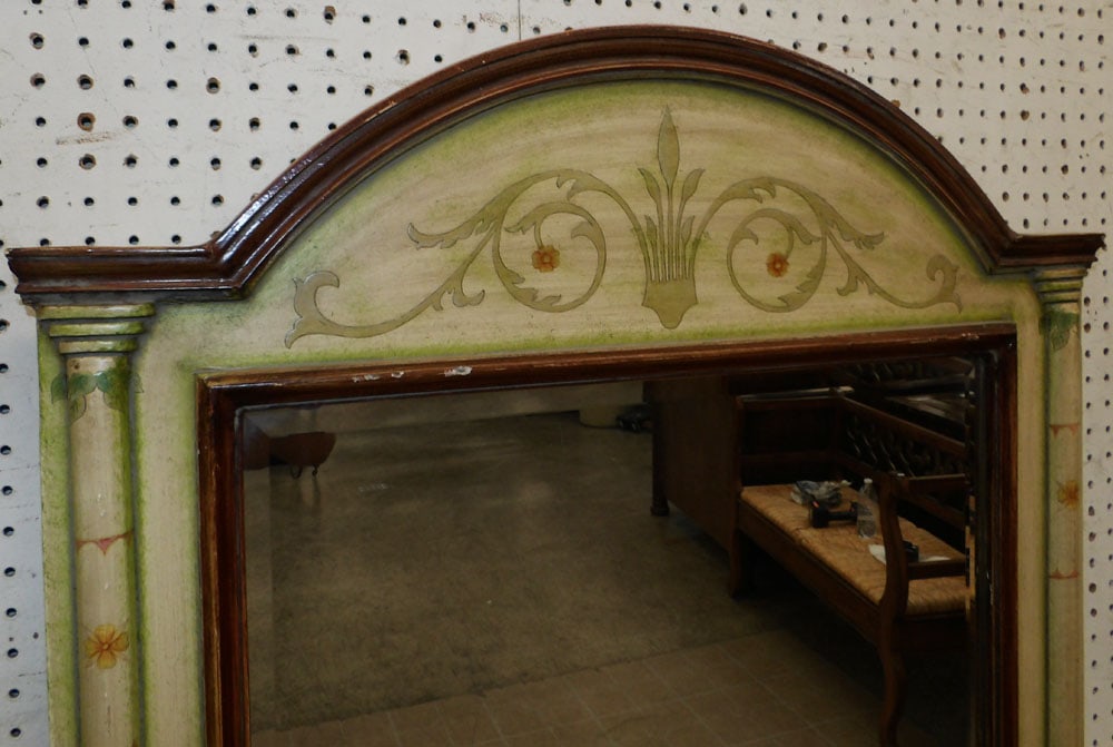 Painted Framed Mirror - 2