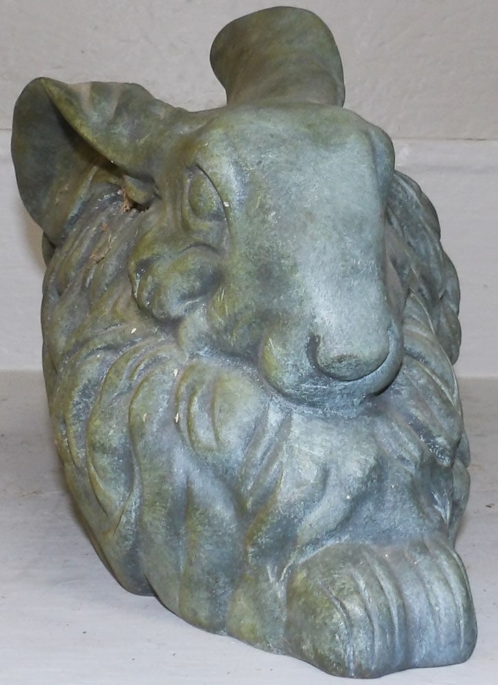 Painted Resin Rabbit Yard Figure: Painted Resin Rabbit Yard Figure. 8" H 13" W "ALL DESCRIPTIONS AND ANY CONDITION STATEMENT GIVEN BY LANGSTON AUCTION GALLERY ARE STRICTLY OPINIONS AND LANGSTON'S SHALL HAVE NO RESPONSIBILITY FOR